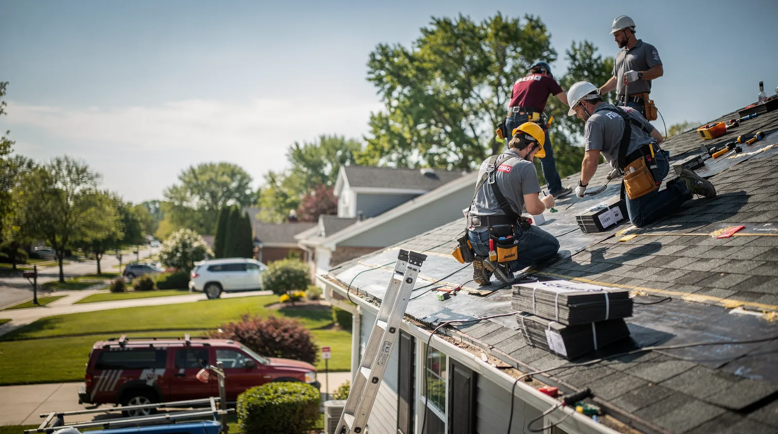 Roof Repair in Schiller Park, IL around you